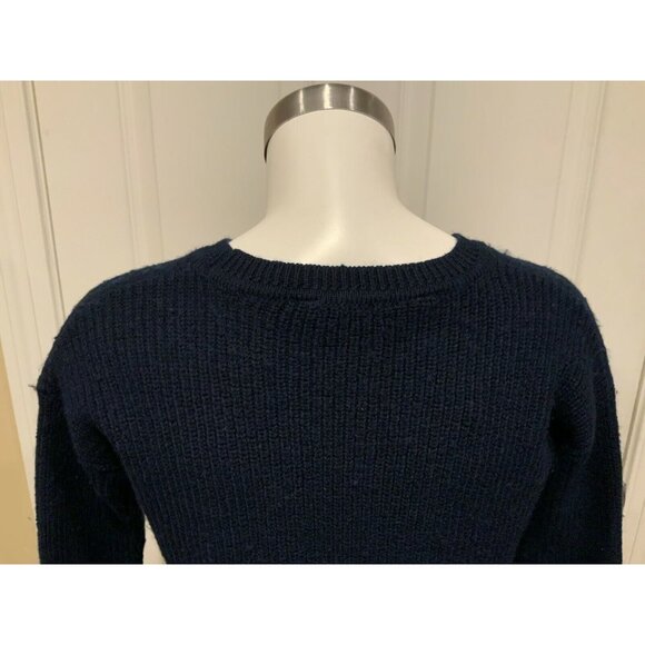 Athleta Navy Blue Knit Sweater W/ Crew Neck, Size XXS (US) - Picture 7 of 8